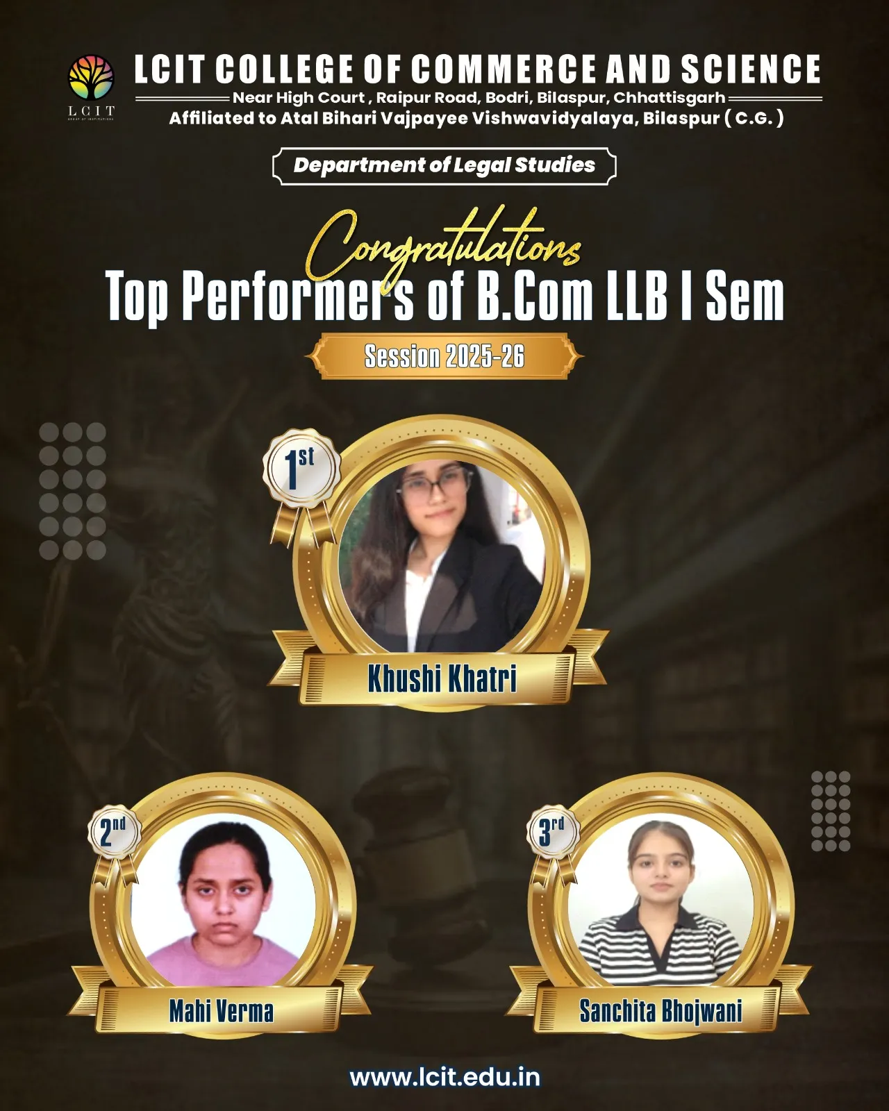 Bcom LLB I Sem Aug 2026